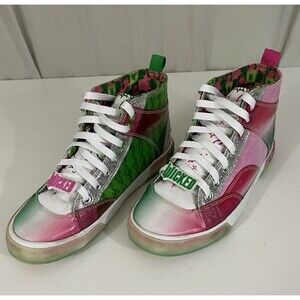 GroundUp Wicked Women’s Sneakers Sz 7 Broadway Merch Glinda Elphaba Green & Pink